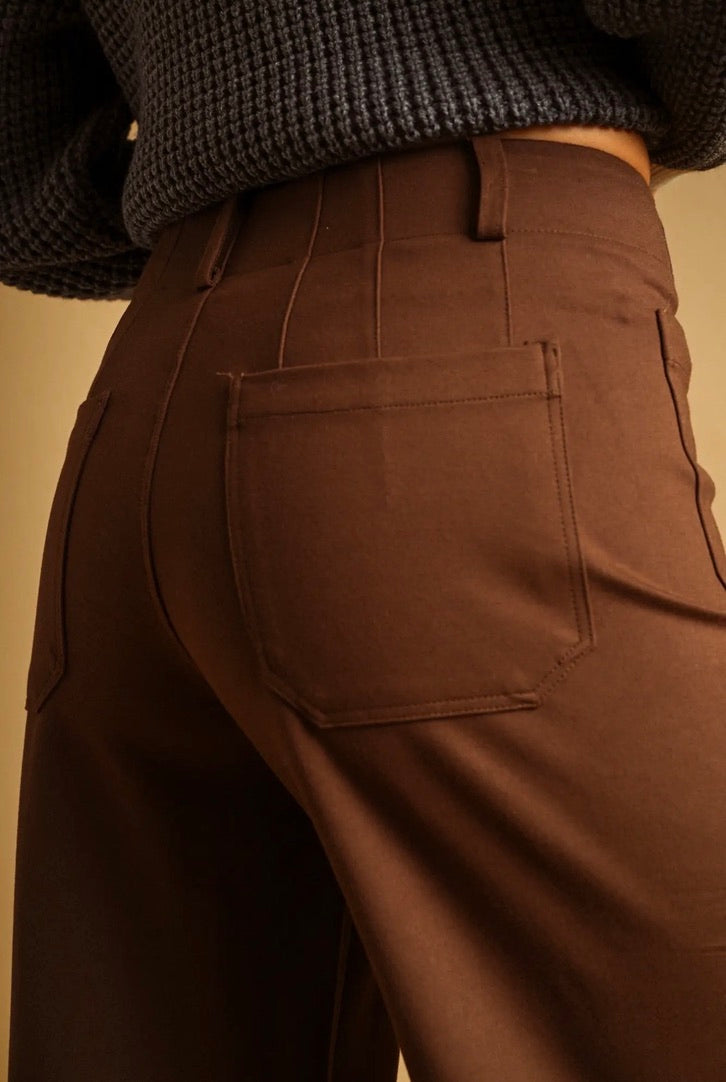 Chocolate Brown Ponte