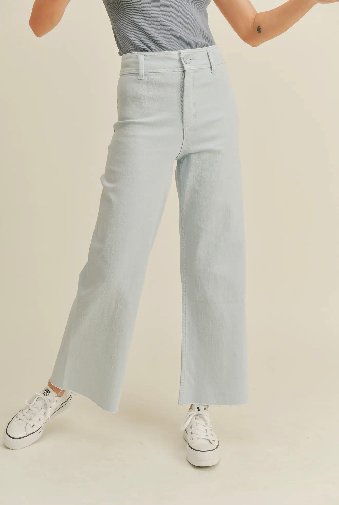 Baby blue denim