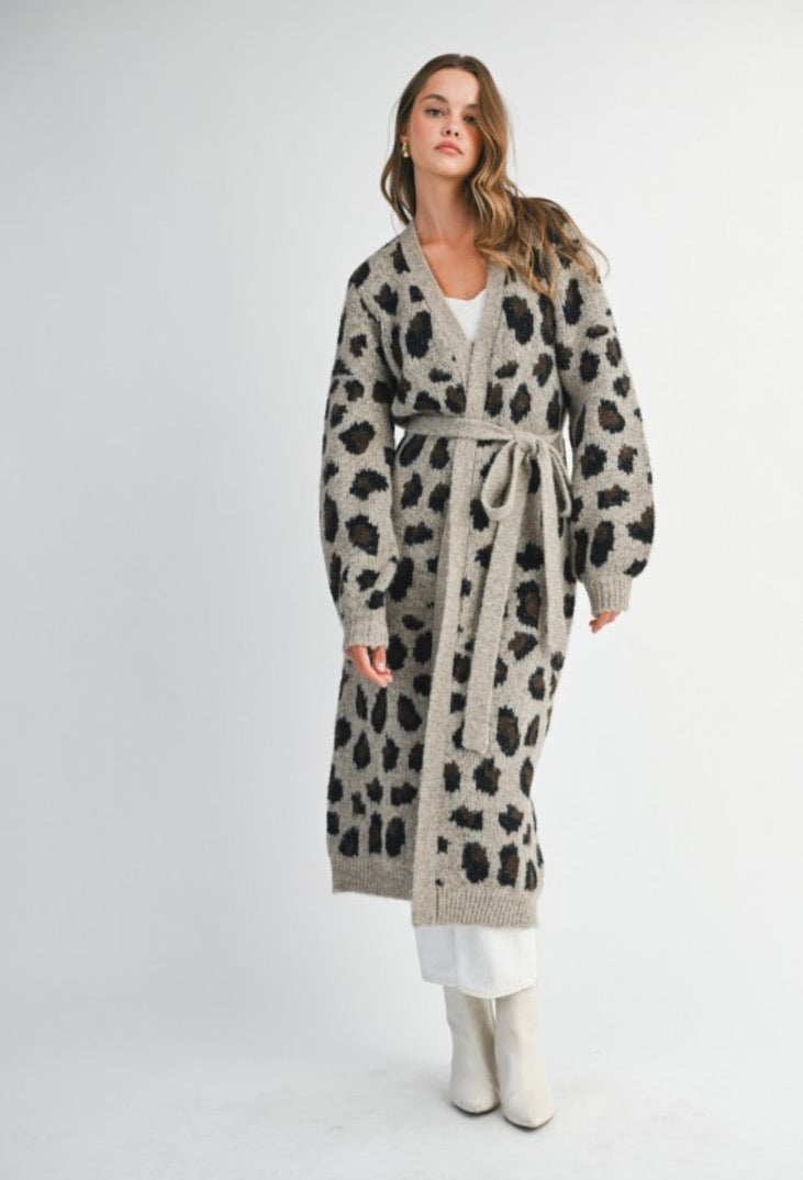 Leopard Print Cardigan
