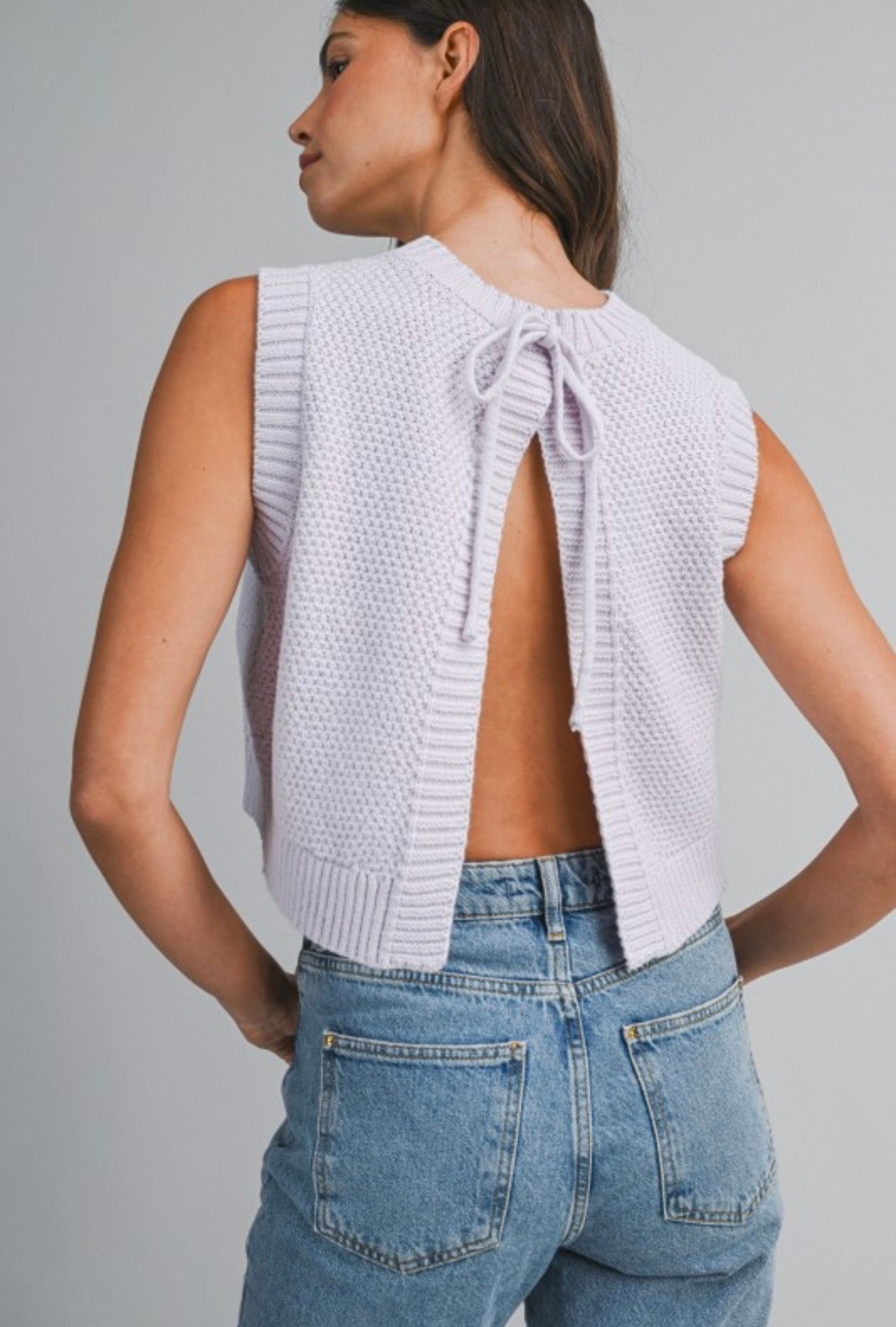 Purple knit top