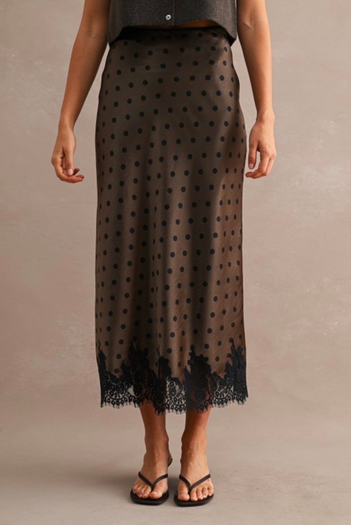 Polka dot Midi skirt