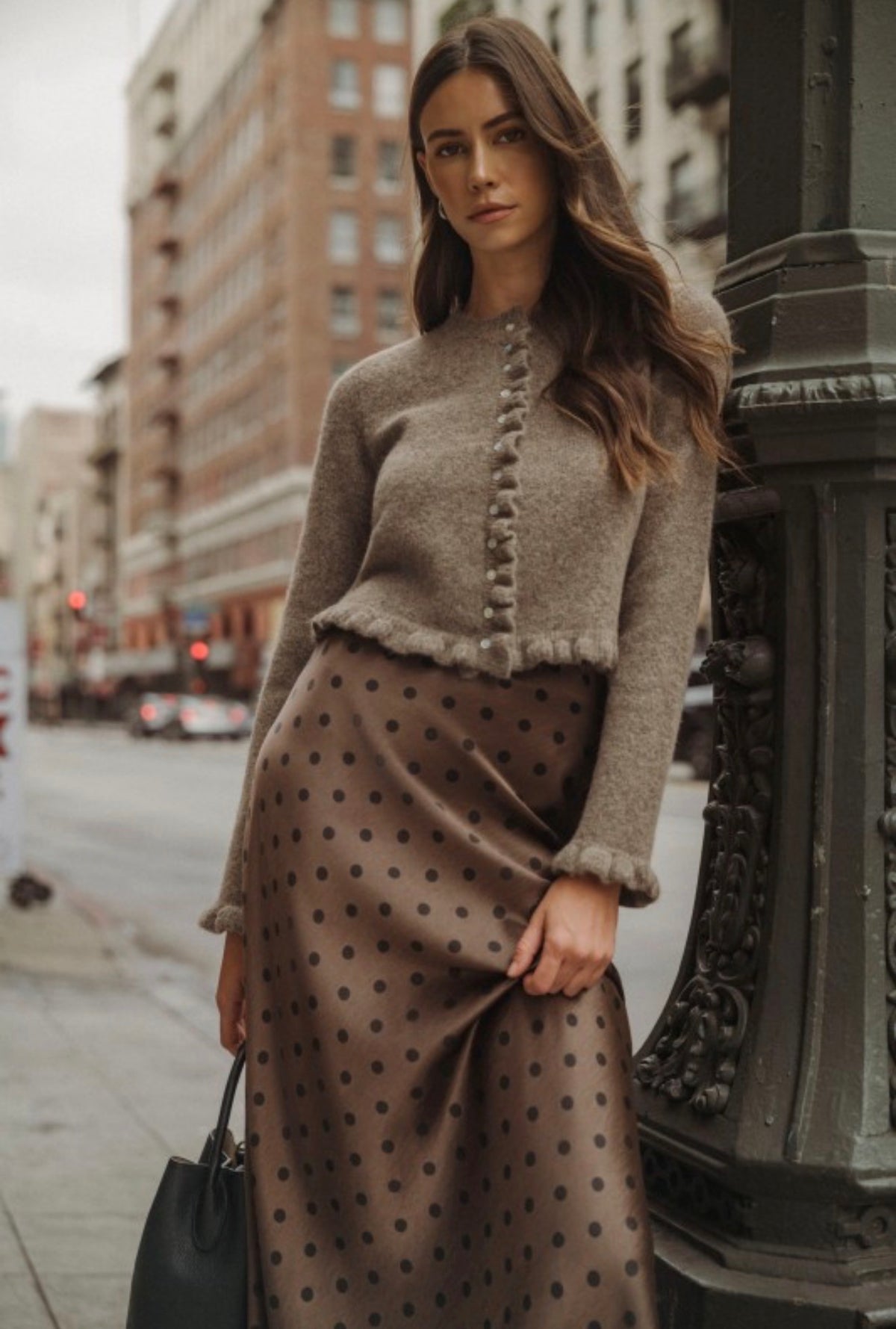 Polka dot Midi skirt