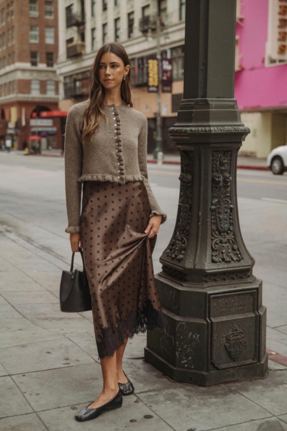 Polka dot Midi skirt