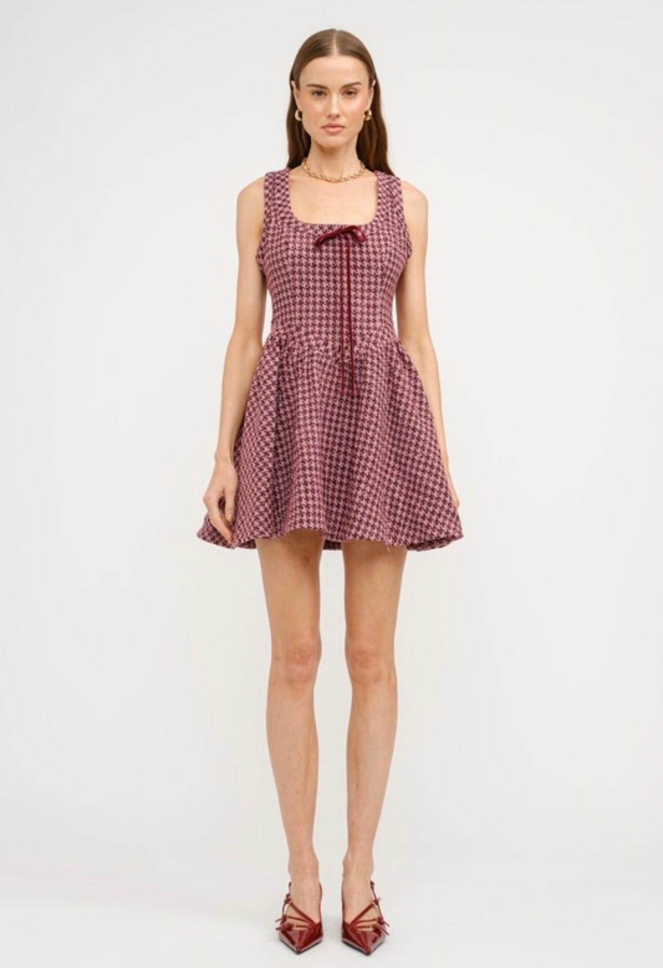 Isabel Houndstooth Dress
