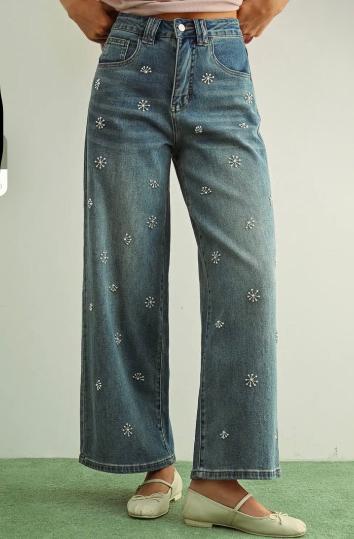 Pearl Flower Denim