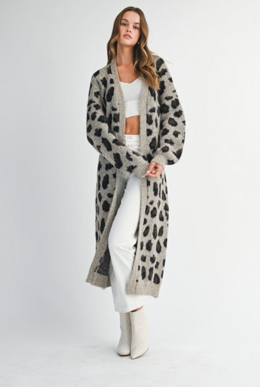 Leopard Print Cardigan