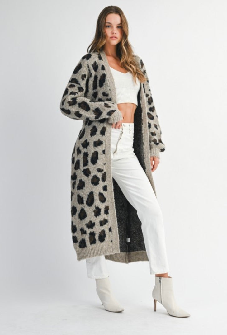 Leopard Print Cardigan