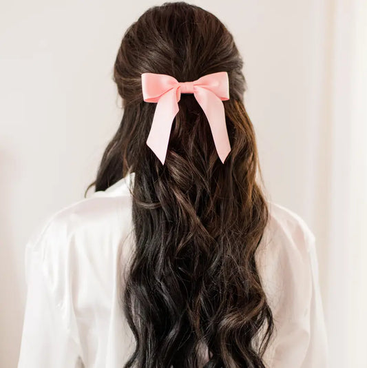 Delora soft pink bow