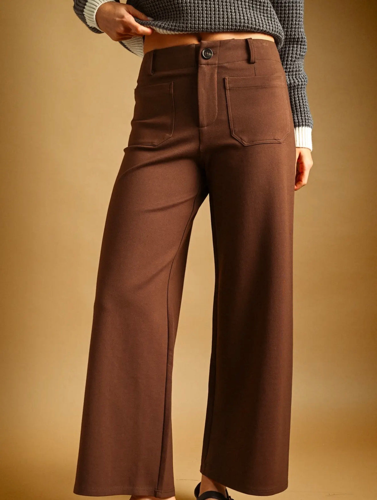 Chocolate Brown Ponte