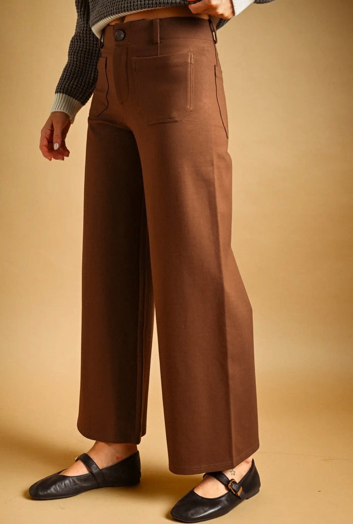 Chocolate Brown Ponte