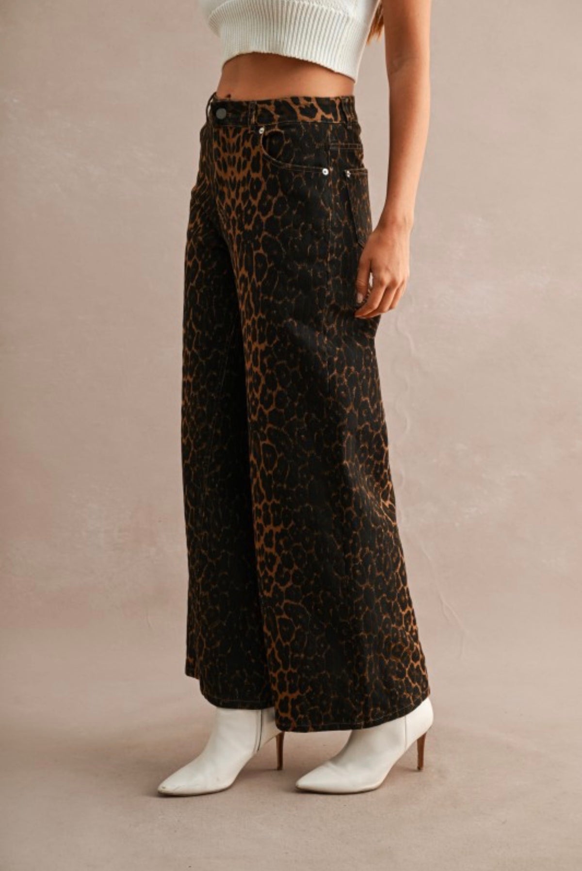 Leopard Print denim