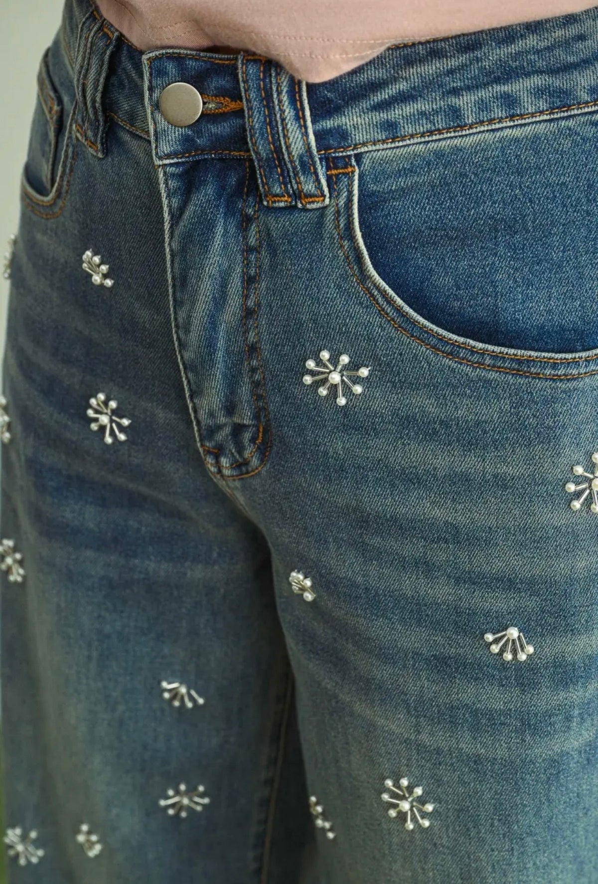Pearl Flower Denim
