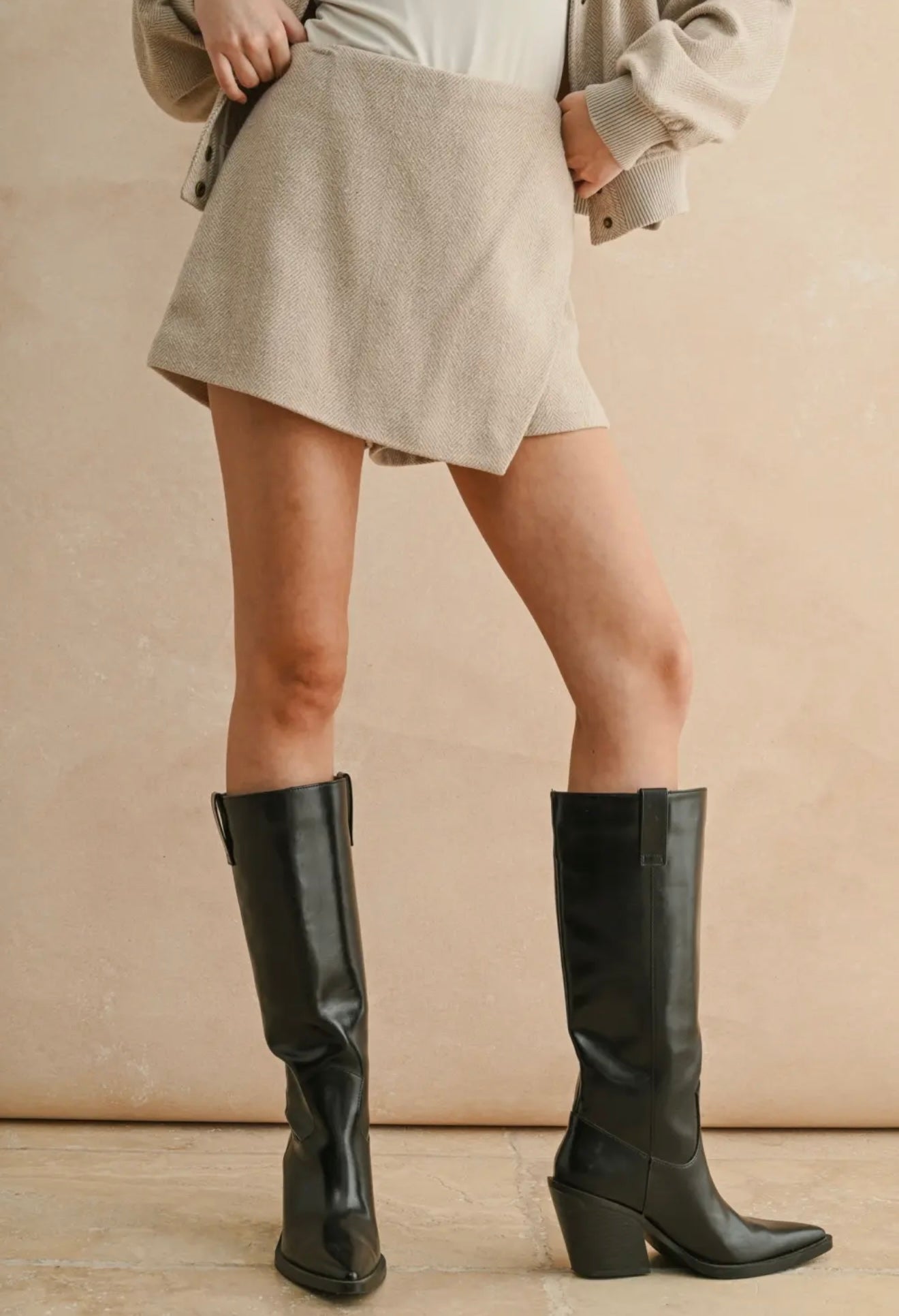 Herringbone skort