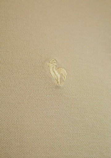 Beige Short-Sleeve Polo Shirt