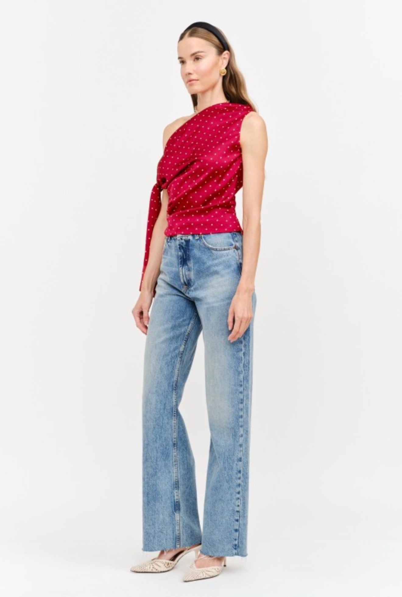 Celestine Dot Top