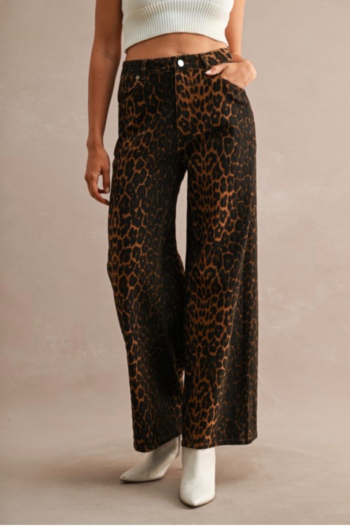 Leopard Print denim
