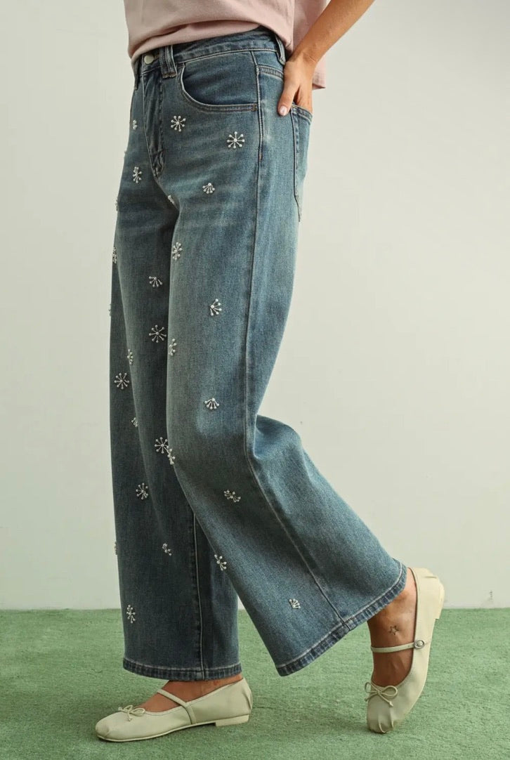 Pearl Flower Denim