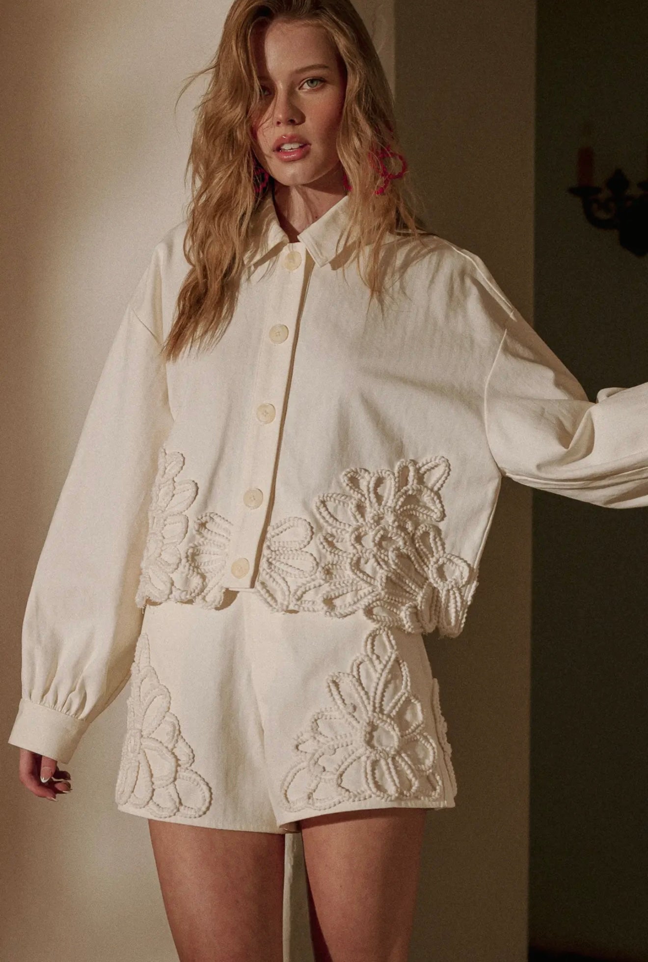embellishment ecru jacket