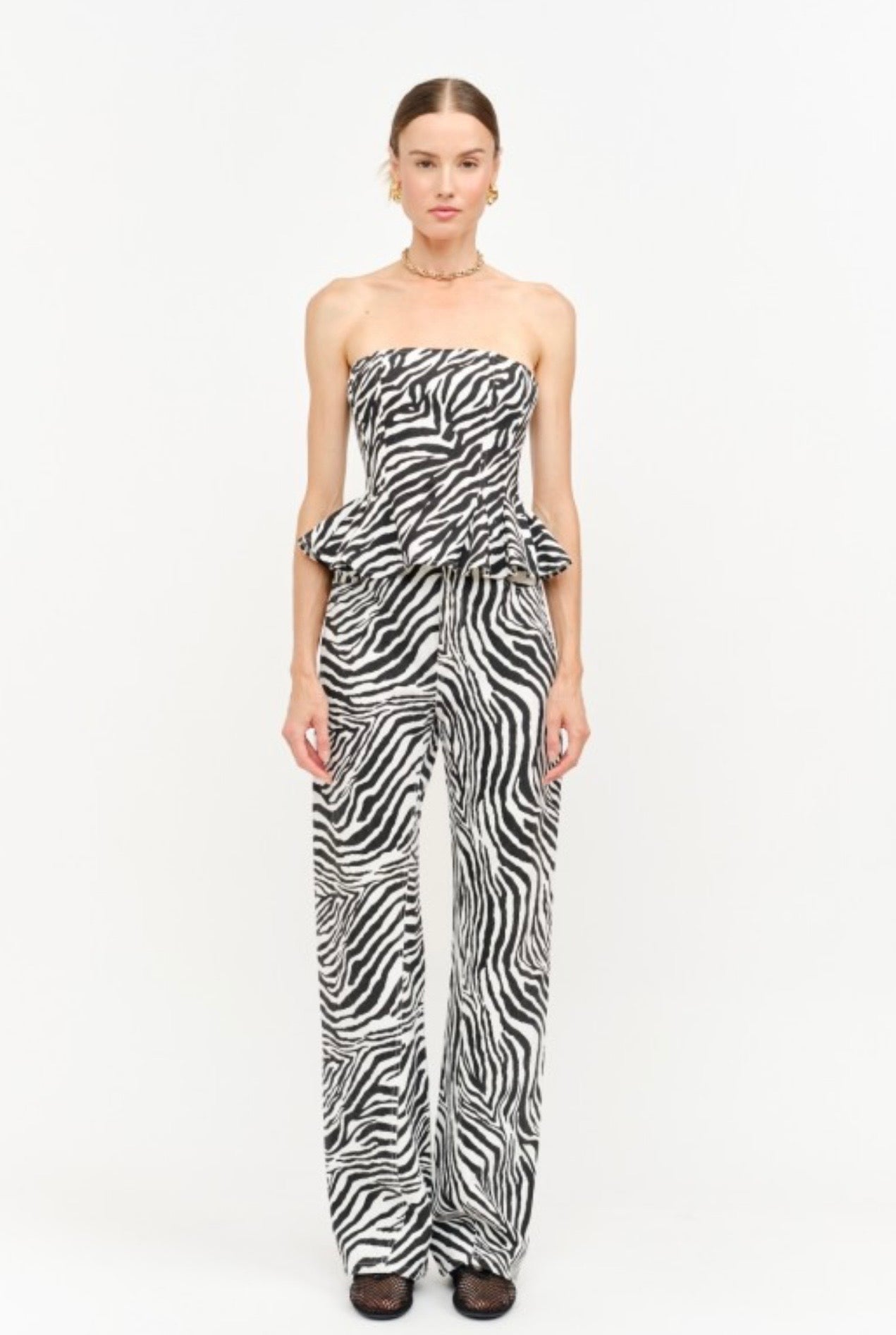 Zebra corset top