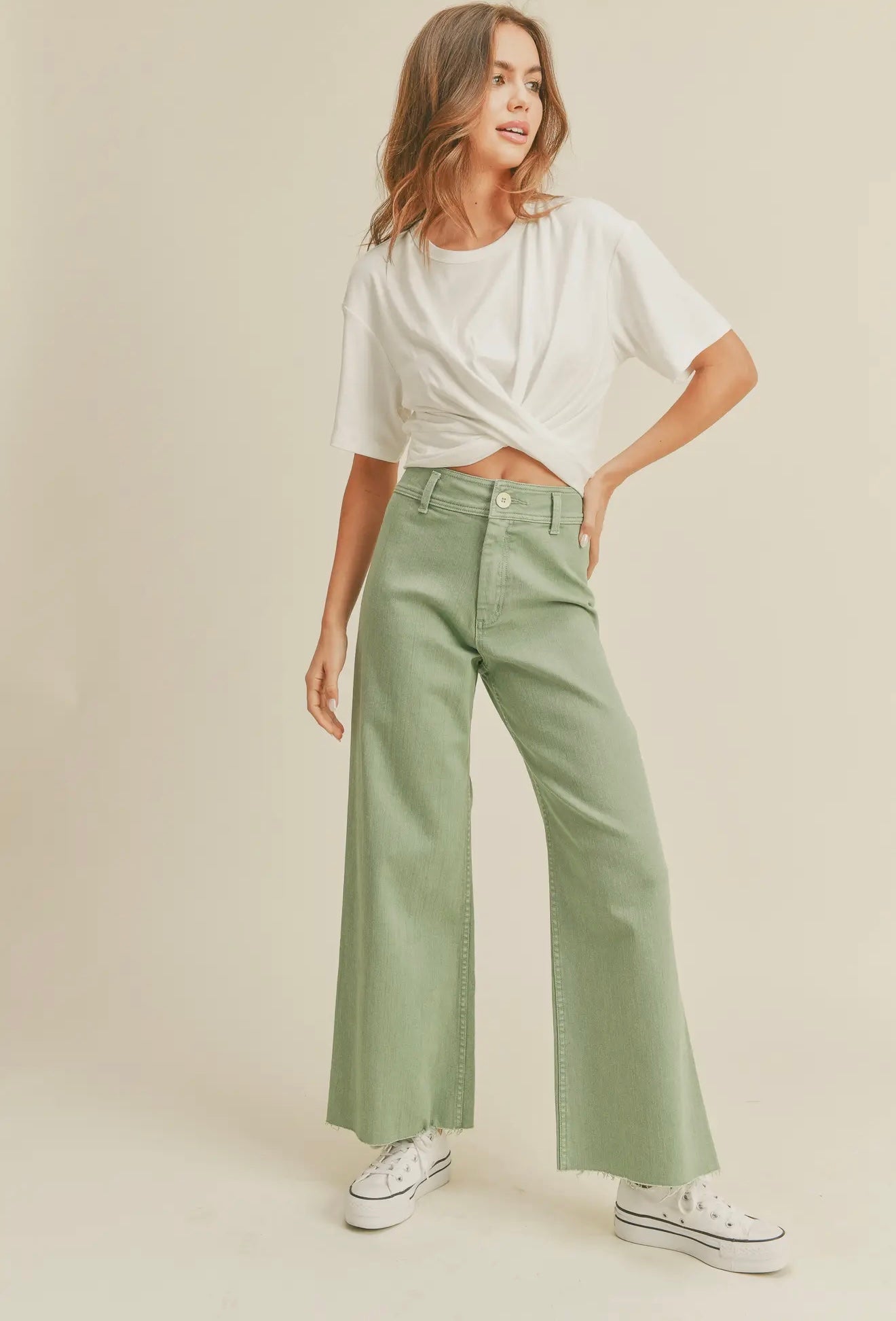 Matcha wide leg